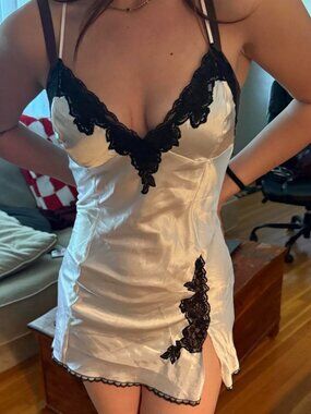 Victoria's Secret Women's White and Black Dress